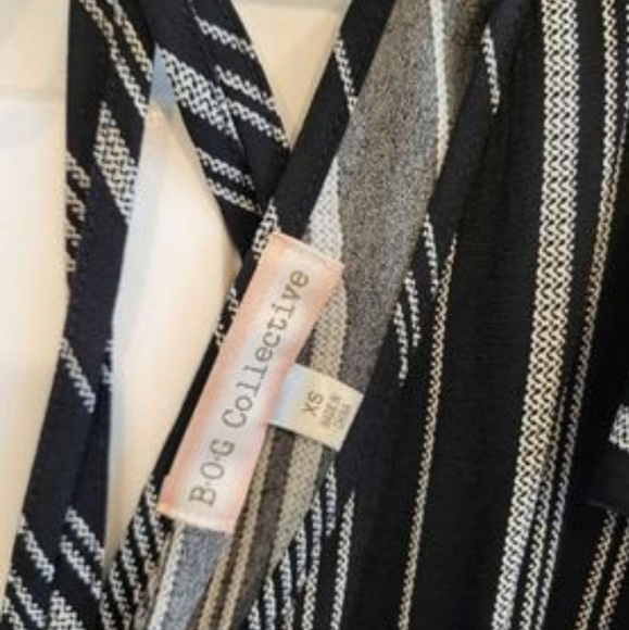 Jumpsuit Bundle--Striped Bog Collective Jumpsuit and Tan Rolla Coster Jumpsuit - Picture 9 of 9